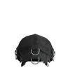 Balenciaga Men Cotton D-ring Cargo Hat In Black
