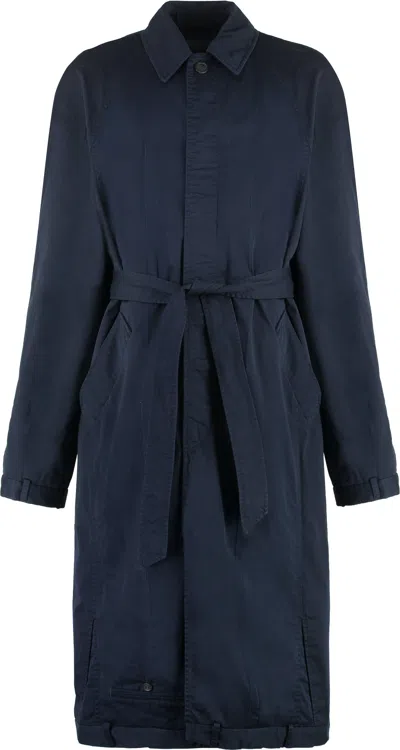 BALENCIAGA MEN'S DECONSTRUCTED COTTON COAT