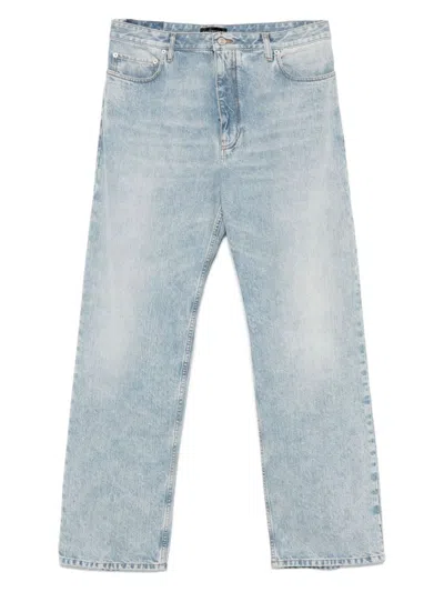 Balenciaga Men's Denim Cotton Jeans In Multicolor