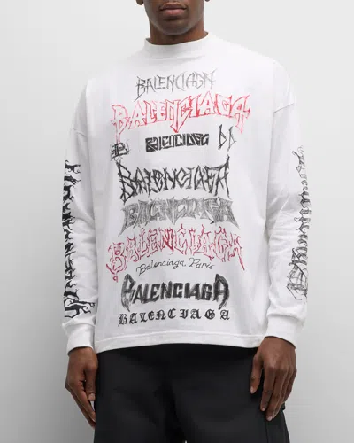 Balenciaga White Diy Metal Long Sleeve T-shirt