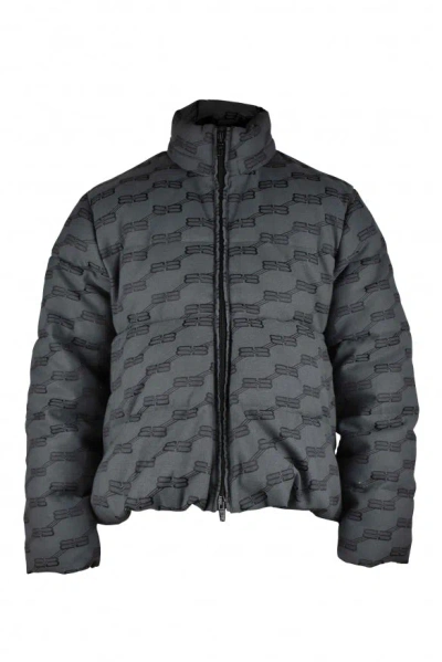 Balenciaga Men Down Jacket In Gray