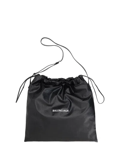 Balenciaga Men Dust Shopper Bag In Black