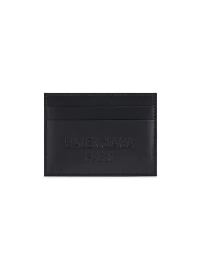Balenciaga Men's Duty Free Card Holder In Black