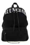 Balenciaga Editor Washed Cotton Canvas & Leather Backpack