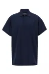 Balenciaga Logo's Polo Shirt In Blue