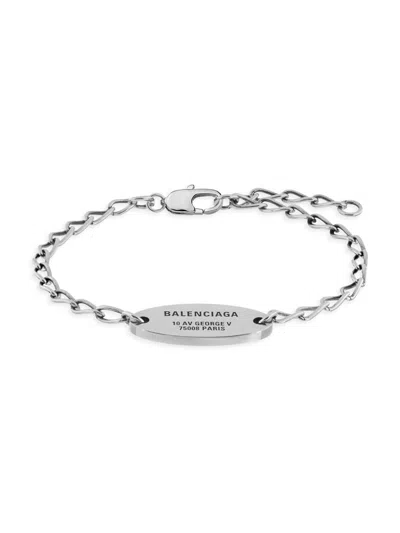 Balenciaga Men's Everyday Bracelet In Metallic