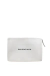 Balenciaga Men Everyday Computer Pouch In White