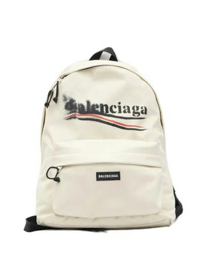 Balenciaga Men's Explorer Backpack In Beige