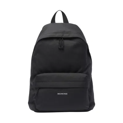 Balenciaga Men Explorer Backpack In Black