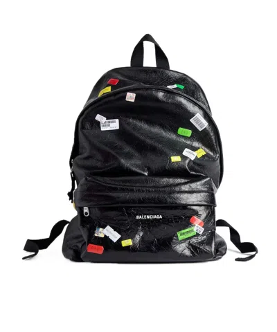 Balenciaga Men's Explorer Backpack In Black/multicolor