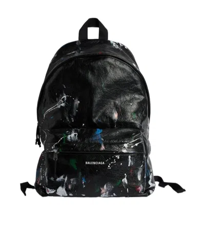 Balenciaga Men's Explorer Backpack In Black/multicolor
