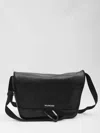 Balenciaga Explorer Leather Messenger Bag In Black