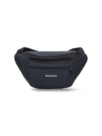 Balenciaga Men Explorer' Belt Bag In Black