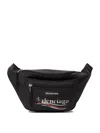 Balenciaga Explorer Nylon Belt Bag In Black