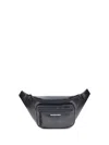 Balenciaga Men Explorer Fanny Pack In Black
