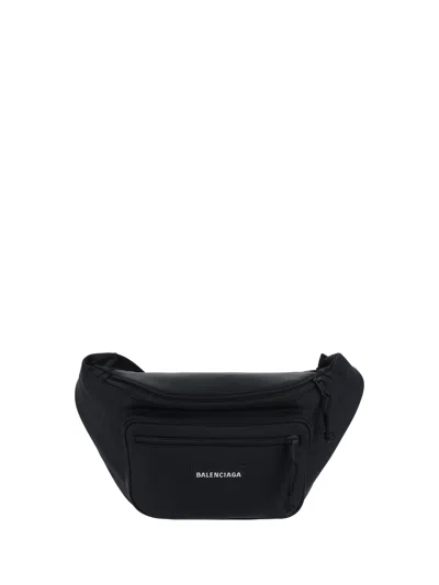 Balenciaga Men Explorer Fanny Pack In Black