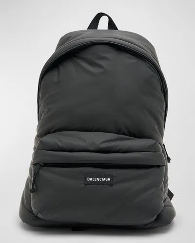 Balenciaga Men's Explorer Mini Backpack In Burgundy