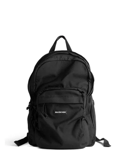 Balenciaga Men's Explorer Multipocket Backpack In Black