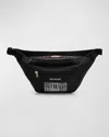 Balenciaga Men's Explorer Nylon Belt Bag In 1000 Black