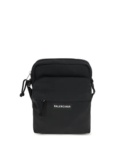Balenciaga Men Explorer Shoulder Bag In Black