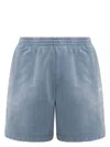 Balenciaga Men's Sweat Shorts In Blue
