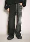 Balenciaga Men's Fifty-fifty Jeans | Size Medium | 793766 In Gray