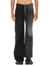 Balenciaga Men's Fifty-fifty Jeans | Size Medium | 793766 In Multicolor