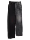 Balenciaga Fifty-fifty Jeans In Multicolour