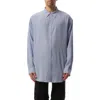 Balenciaga Men's Fluid Stripe Shirt In Blue/white