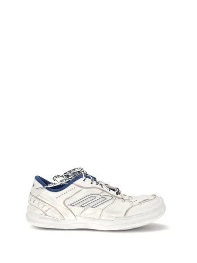 Balenciaga Coastal Inspired Sneakers Featuring Textured Sole In White