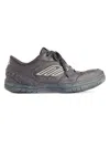 Balenciaga Men's Hamptons Worn-out Sneaker In Grey In Gray