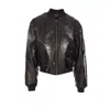 Balenciaga Men Hand Drawn Bb Icon Oversized Bomber Jacket