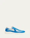 Balenciaga Men's Hike Mesh Runner Sneakers In Wht/gry/orange