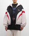 Balenciaga Men's Hooded Tracksuit Jacket In 9016 Off White