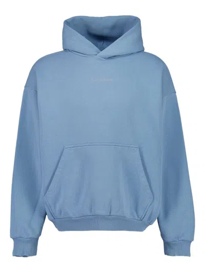 Balenciaga Logo-print Hoodie In Gray