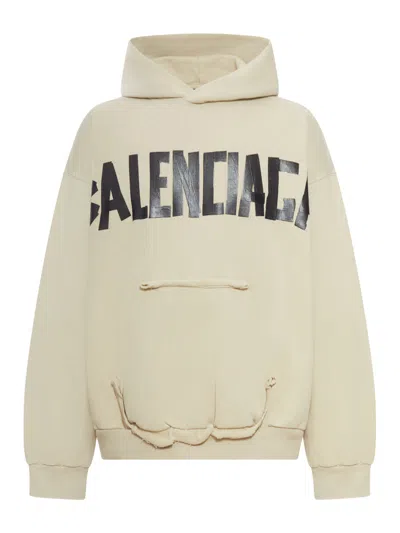 BALENCIAGA BALENCIAGA MEN HOODIE WITH RIPPED POCKET