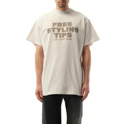 Balenciaga Men's Hotline Double Front T-shirt In White