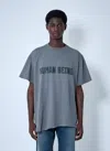 Balenciaga Men Human Being T-shirt In Blue