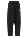 Balenciaga Sports Icon Joggers Textured Fabric In Black