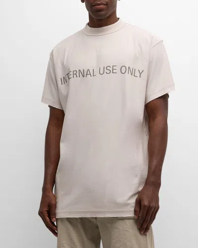 Balenciaga Men's Internal Use Only Oversized T-shirt In 9016 Off White