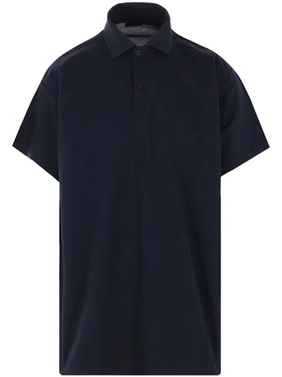 BALENCIAGA BALENCIAGA MEN INTERWINED COTTON POLO SHIRT
