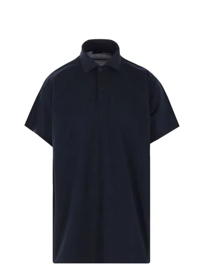 BALENCIAGA MEN'S INTERWINED COTTON POLO SHIRT