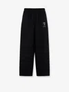 Balenciaga Men Jogger Nylon Trousers In Black