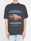 Balenciaga Black Cotton Lamborghini T-shirt
