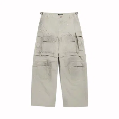 Pre-owned Balenciaga Men's Large Cargo Pants In Beige