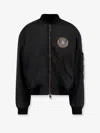 Balenciaga Black Polyamide Large Fit Bomber Jacket In Black
