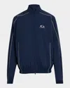 Balenciaga Men's Large Tracksuit Jacket In 8065 Navy
