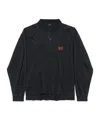 Balenciaga Regular Cotton Polo Shirt With Destroyed Effect In Faded Black