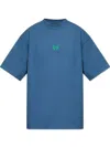 Balenciaga Men Laurel Classic T-shirt In Blue