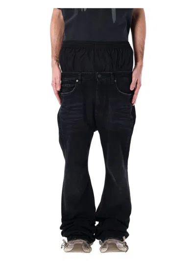 BALENCIAGA MEN'S LAYERED JEANS
